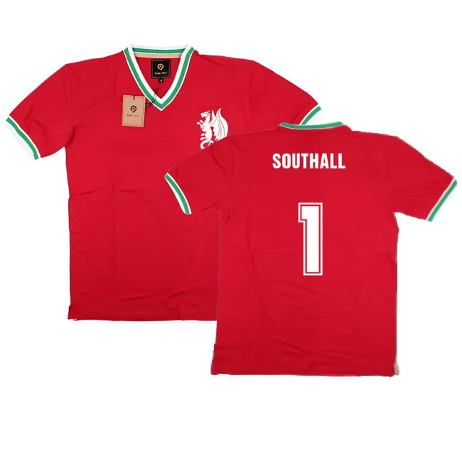 False Nein Wales Home Vintage Shirt (SOUTHALL 1)-SoccerKits Hub | Buy Soccer Jerseys Online